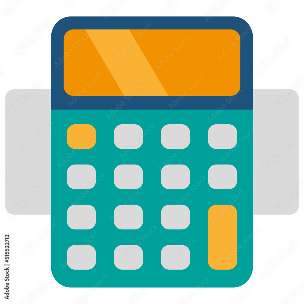 Cartoon calculator. Vector illustration. stock image. Cartoon calculator. Vector illustration. stock image.