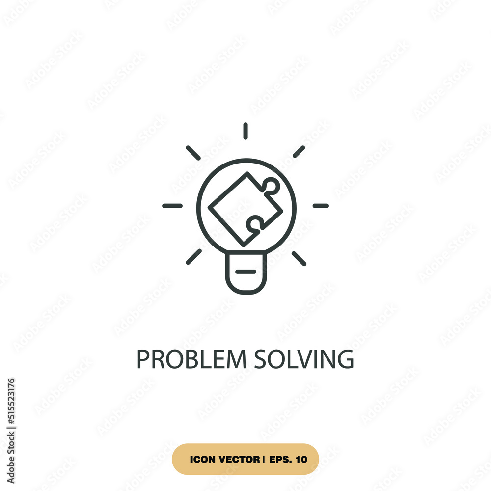 problem solving icons symbol vector elements for infographic web Stock ...