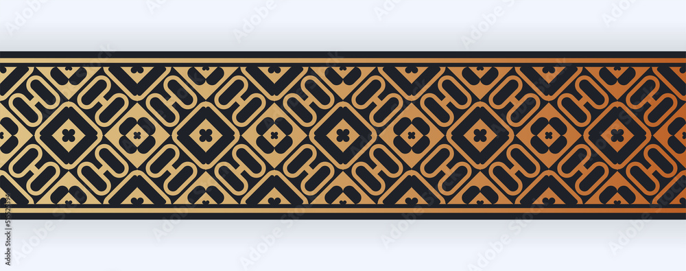 Elegant golden ornamental border template Elegant golden ornamental border template