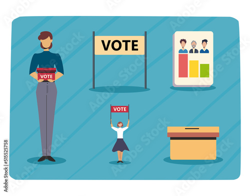 five flat elections items