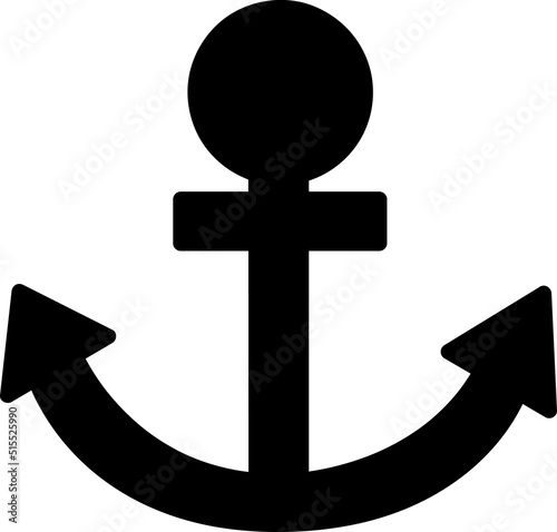 anchor on black