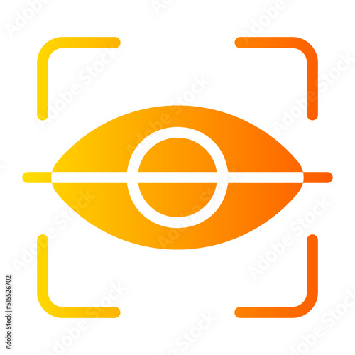 eye scanner gradient icon