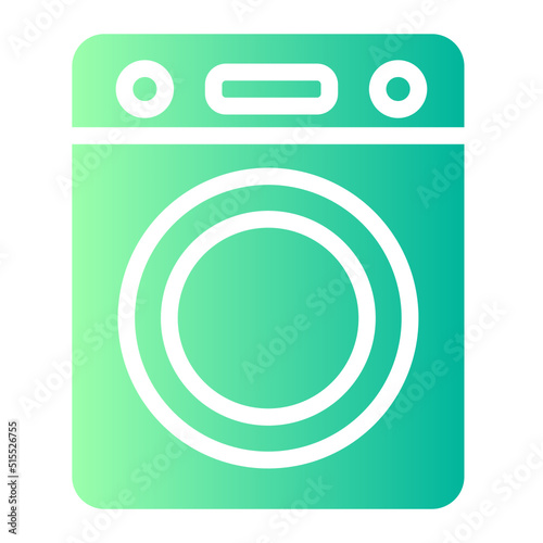 washing machine gradient icon