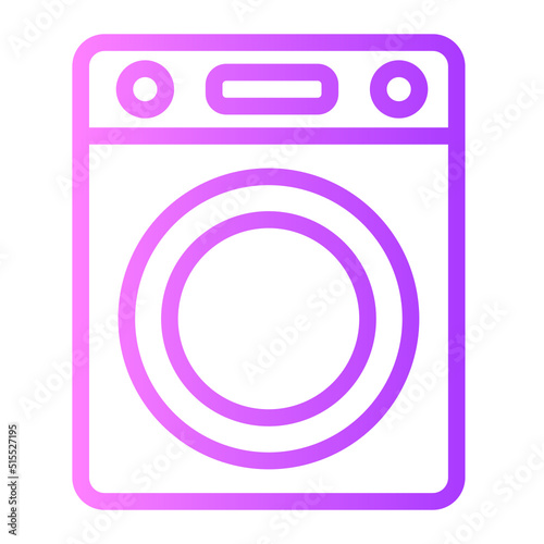 washing machine gradient icon
