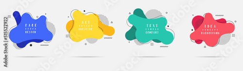Vector abstract liquid shapes modern graphic elements, Presentation, Brochure template design, flyer, leaflets