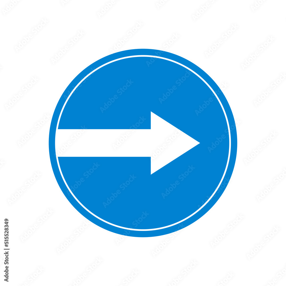 Turn right ahead traffic sign flat icon, vector sign, colorful pictogram isolated on white. Symbol, logo illustration. Flat style design Turn right ahead traffic sign flat icon, vector sign, colorful pictogram isolated on white. Symbol, logo illustration. Flat style design