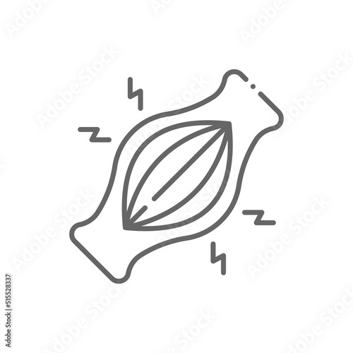 Fotografie Muscle pain line icon