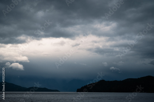 clouds over the sea, Gibson island, Canada