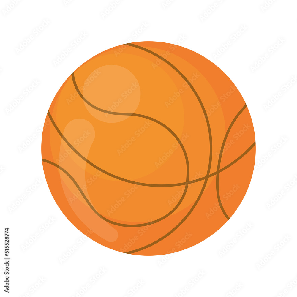 bright basketball ball