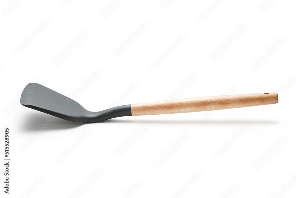 Silicone spatula on white background.Kitchen Utensil. Silicone spatula on white background.Kitchen Utensil.