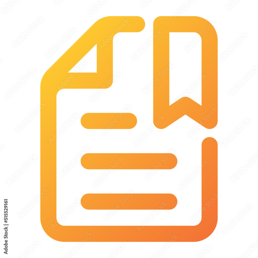 bookmark file Icon Illustration
