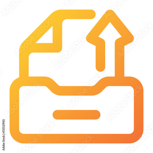 upload document Icon Illustration