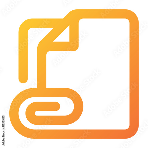 file attachment Icon Illustration