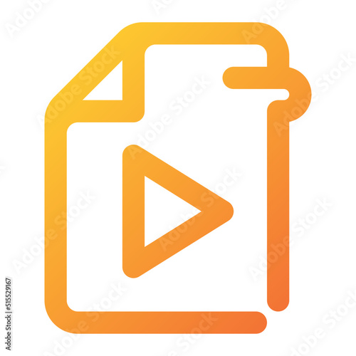 playlist file Icon Illustration