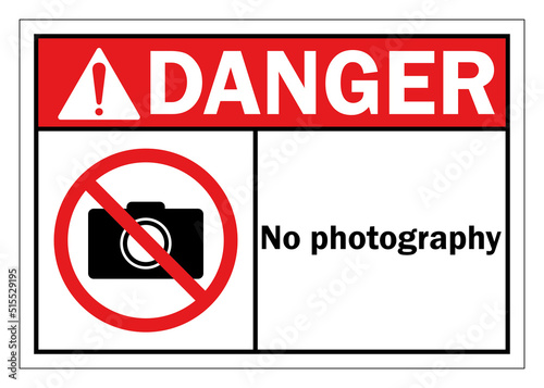 no photography sign vector illustration