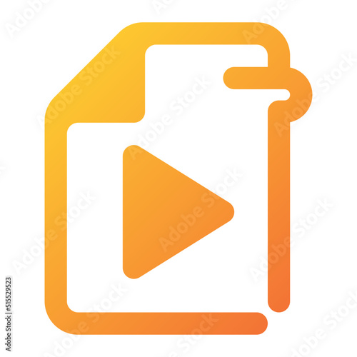 playlist file Icon Illustration