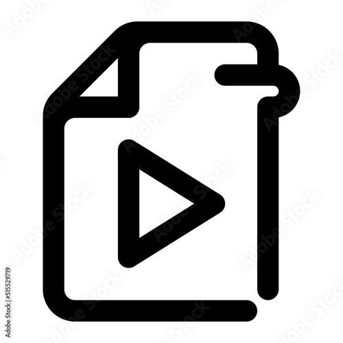 playlist file Icon Illustration