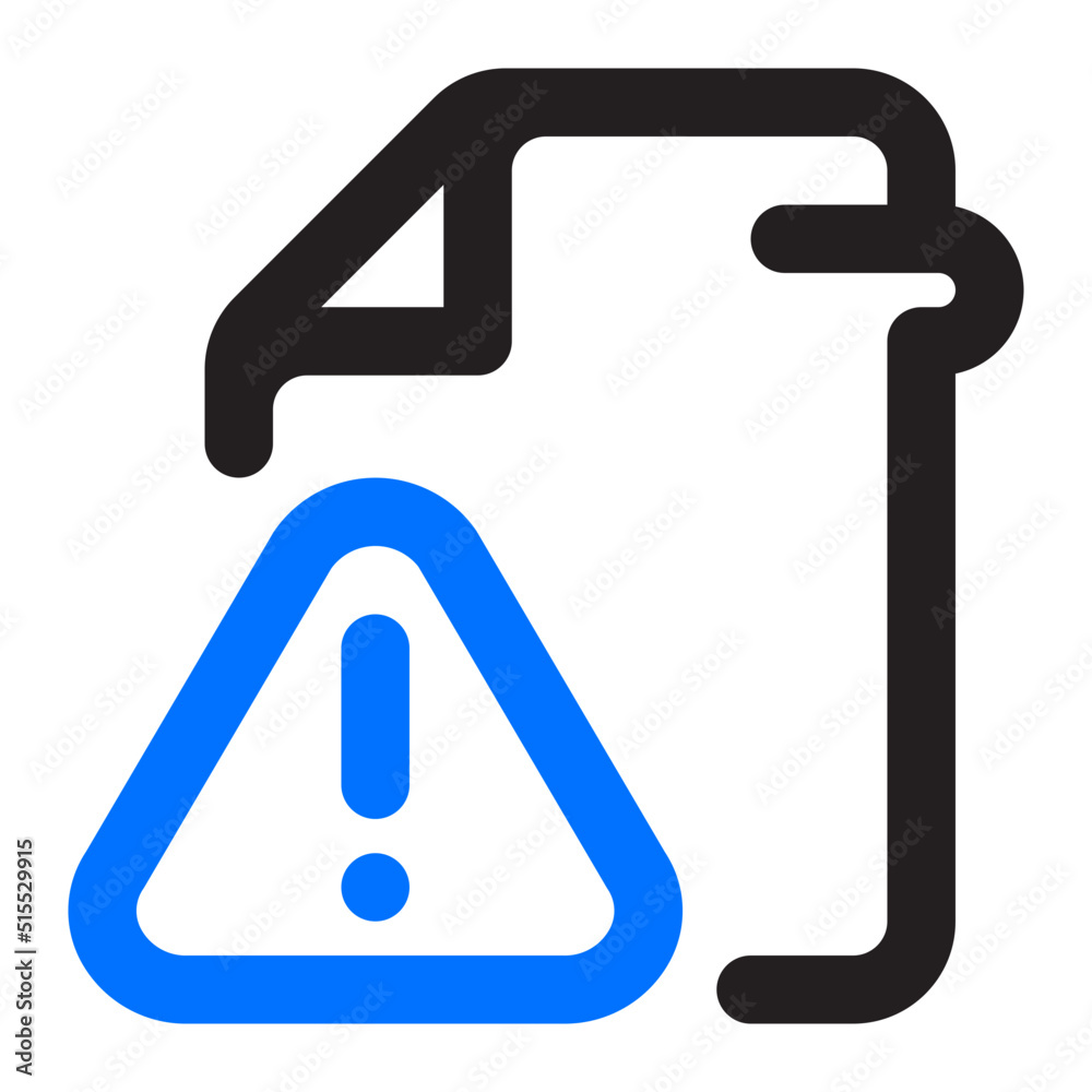 file warning Icon Illustration file warning Icon Illustration
