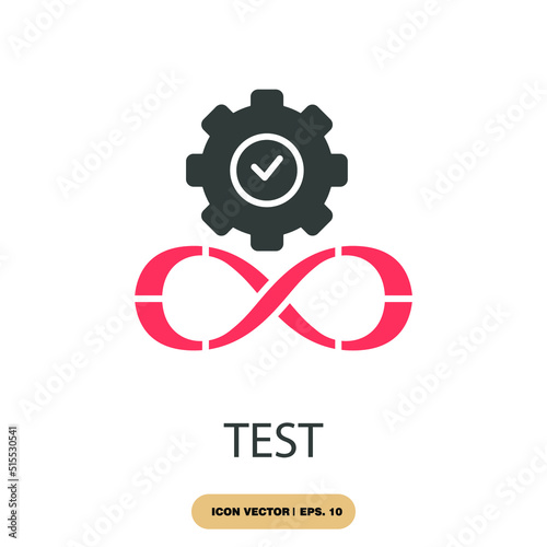test icons  symbol vector elements for infographic web