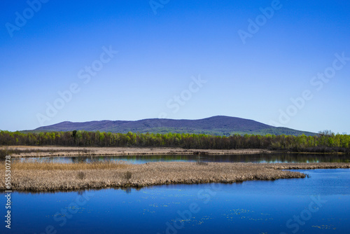 lake and mountains