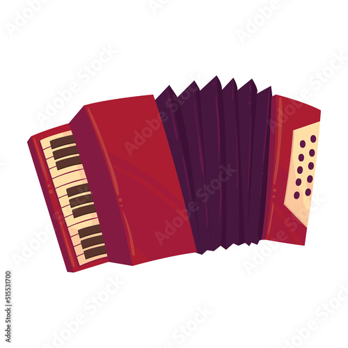 red accordion design