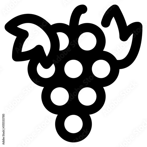 grapes Icon Illustration