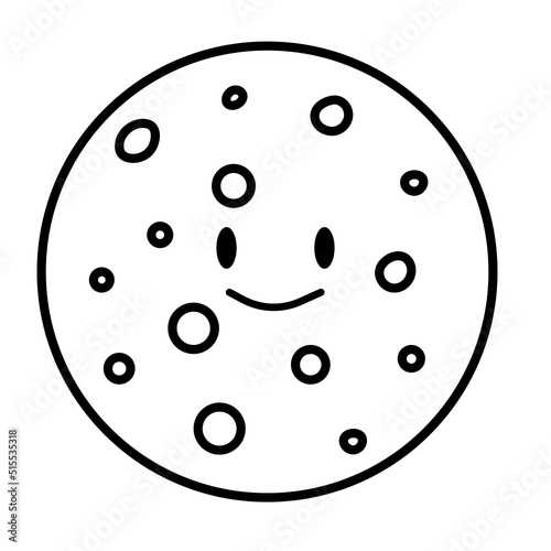 Pluto Line Art Illustration | SVG