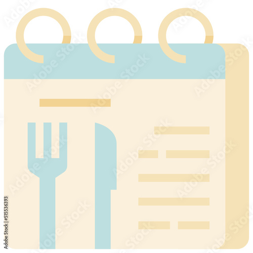 plan your meal flat icon