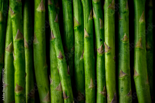 Fototapeta Naklejka Na Ścianę i Meble -  Fresh green asparagus.
Delicious green asparagus image.
