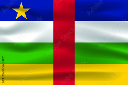 The Realistic National Flag of the Central African Republic