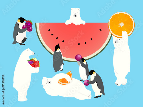 penguins and polar bears