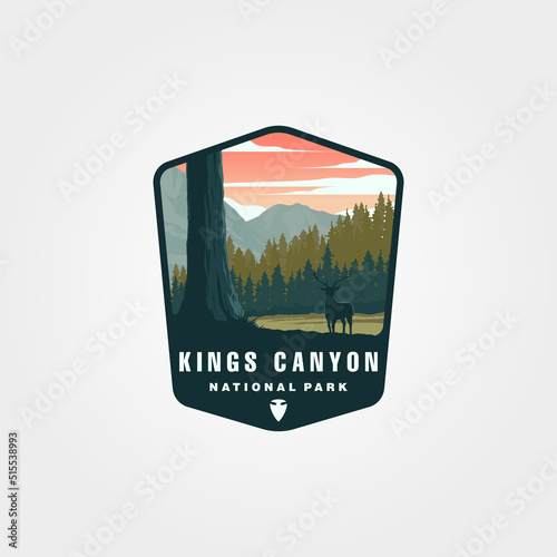 kings canyon national park logo vector symbol illustration design, usnp national park design photo