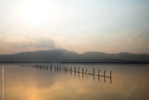 Kwan Phayao Lake at sunset photo