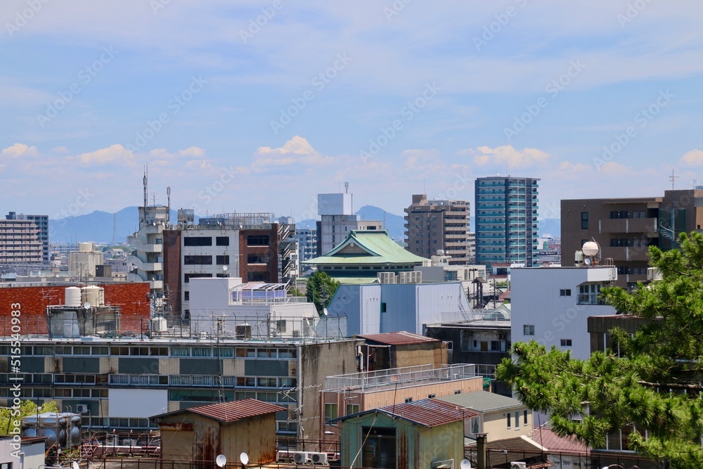 大垣城からの眺望・東方面（岐阜県・大垣市）