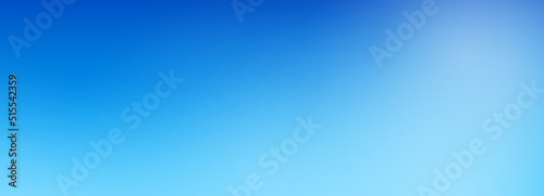 Blue sky gradient mesh background. Soft clouds. Realistic vector illustration.