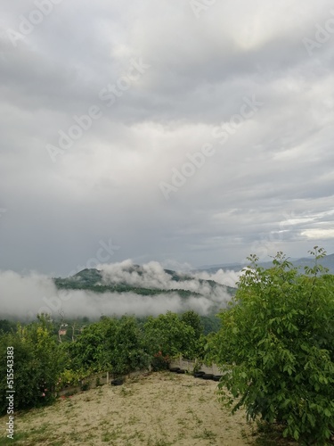 ordu province -fatsa district-kargicak village, rainbow, nature landscape and dance of the clouds photo
