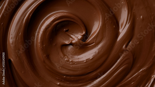 Chocolate. Melted chocolate top view. Confectionery concept.