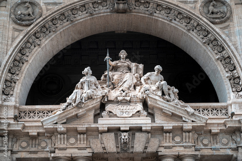 Facade of the Supreme Court of Cassation in Rome, Italy photo
