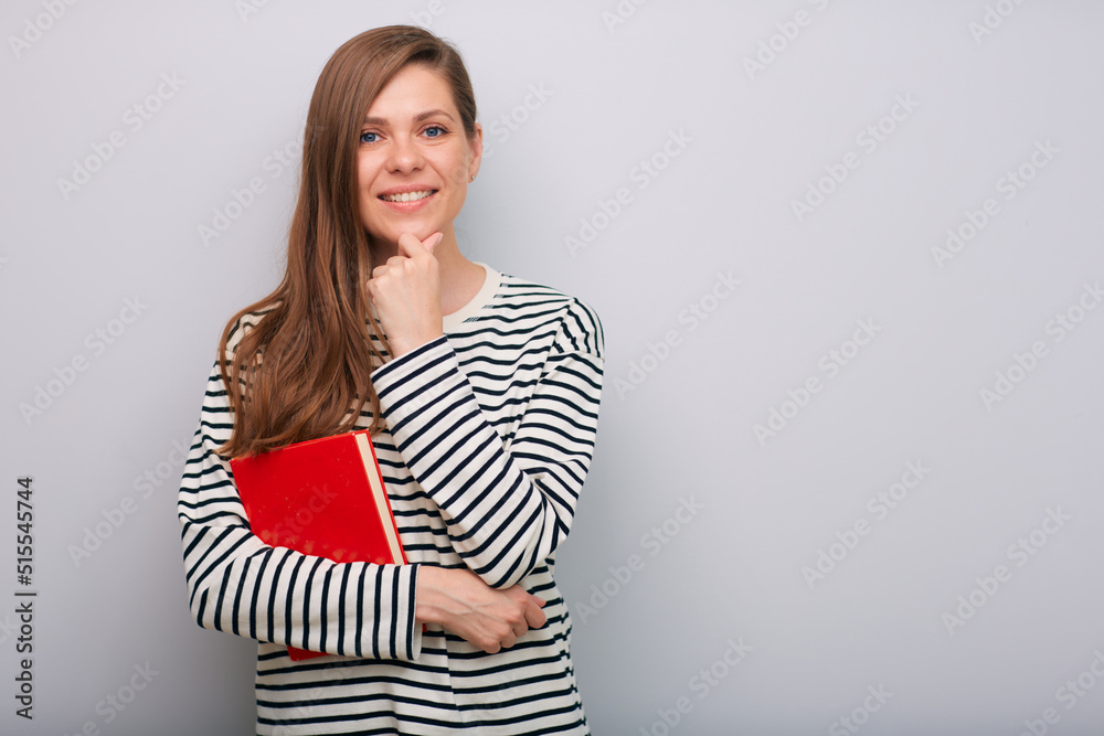 Obraz premium Smiling woman isolated portrait