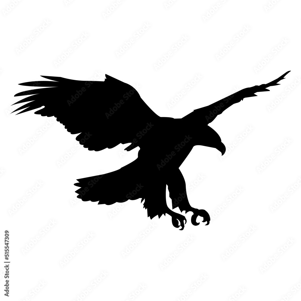 Eagle Flight Silhouette Vector Eagle Flight Silhouette Vector