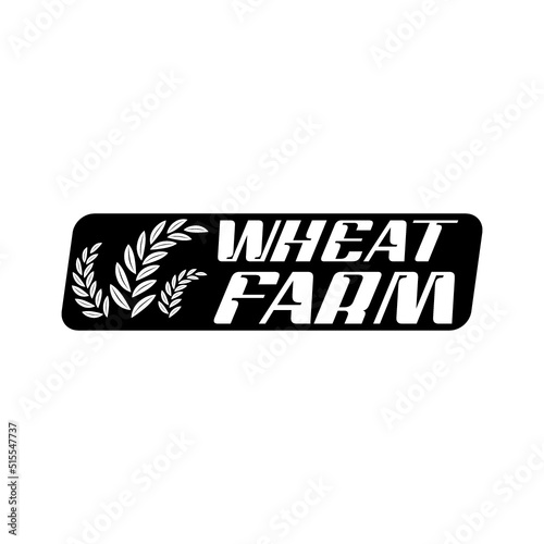 Wheat farm rice, oat or barley millet and cereal ear icon isolated on white background