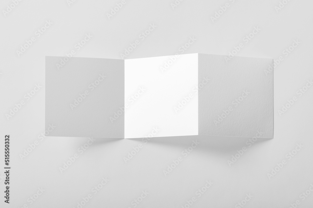 Trifold Brochure Mockup Template with copy space for your logo or graphic design Trifold Brochure Mockup Template with copy space for your logo or graphic design
