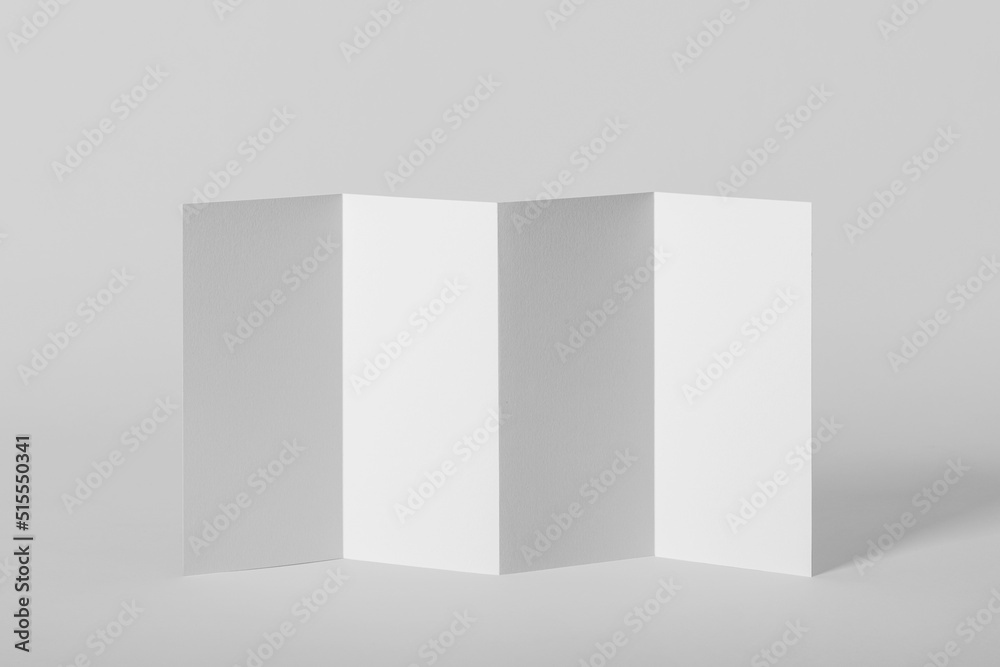 Folded Brochure Mockup Template with copy space for your logo or graphic design Folded Brochure Mockup Template with copy space for your logo or graphic design