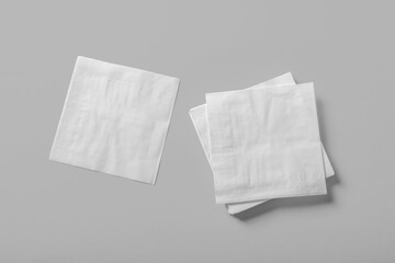 Paper napkin stack mockup copy space for your logo or graphic design