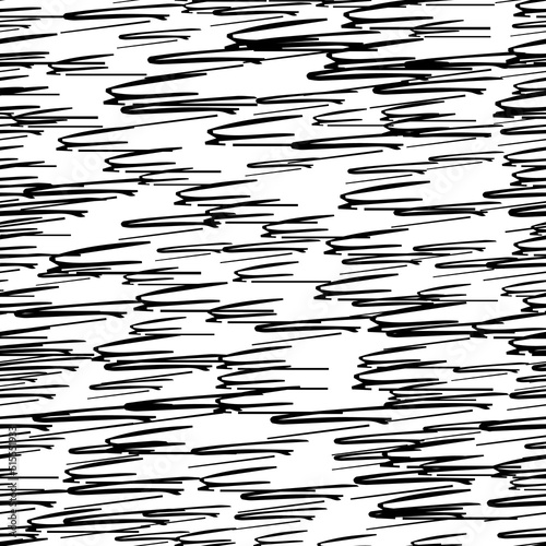 Wallpaper Mural Seamless pattern with black pencil brushstrokes Torontodigital.ca
