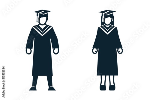 Graduation, Uniform and People icons