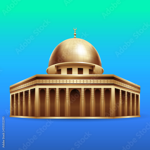 Realistic Mosque illustration