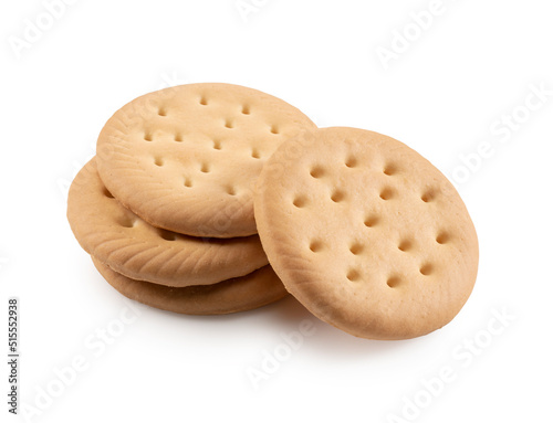 Cookies placed on a white background.
