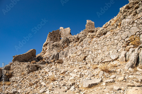 Feraklos castle overlooking Charaki, Rhodes 