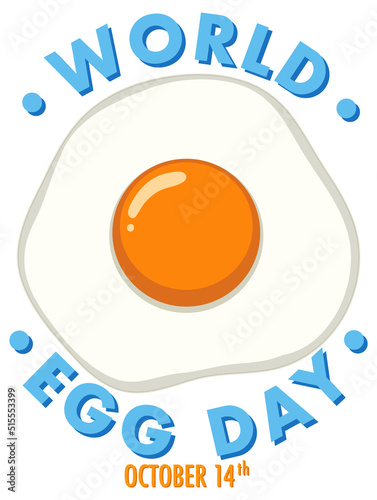 World Egg Day October 14 Banner Design
